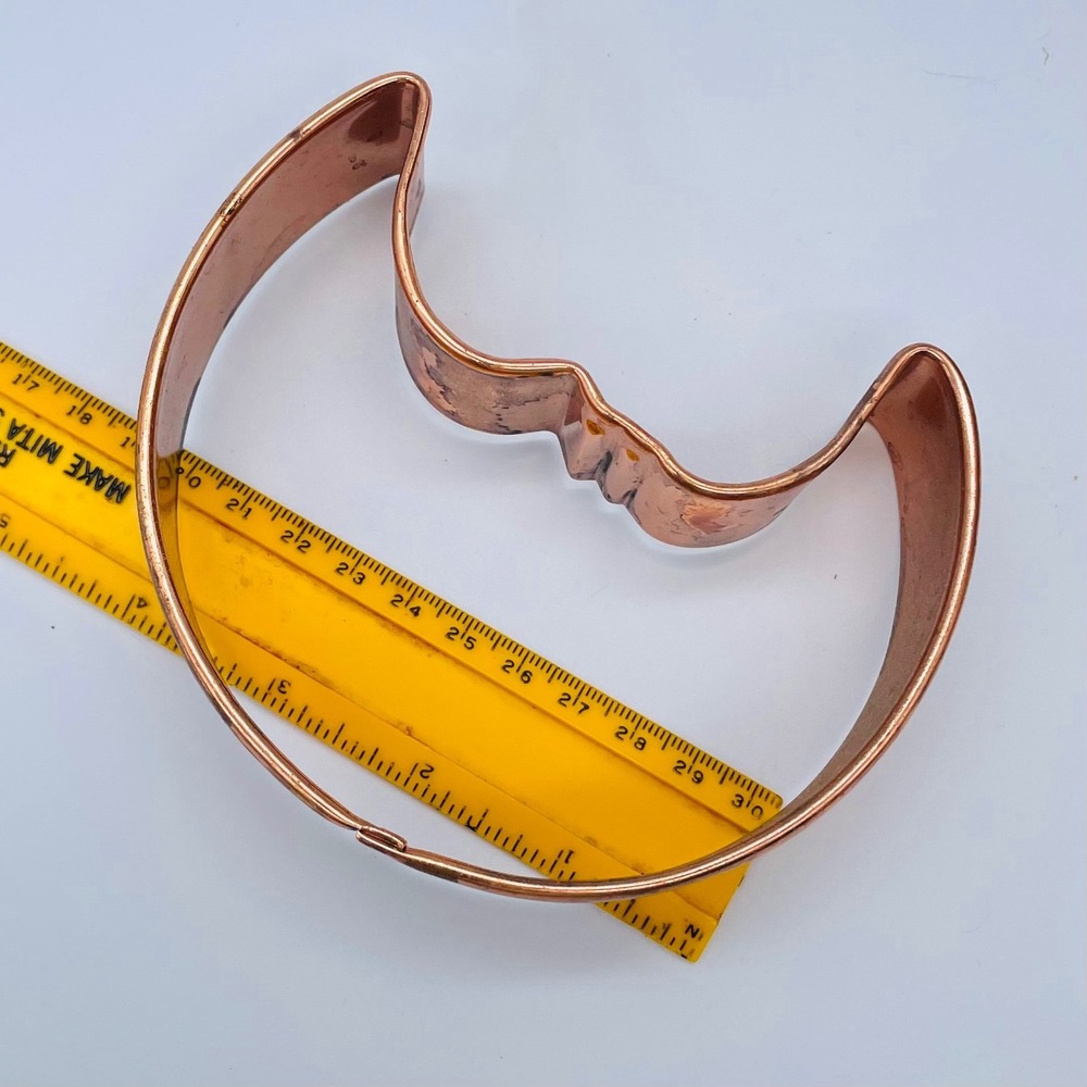 Large‎ Copper Cookie Cutter - Christmas #15 Moon - Picture 2 of 2